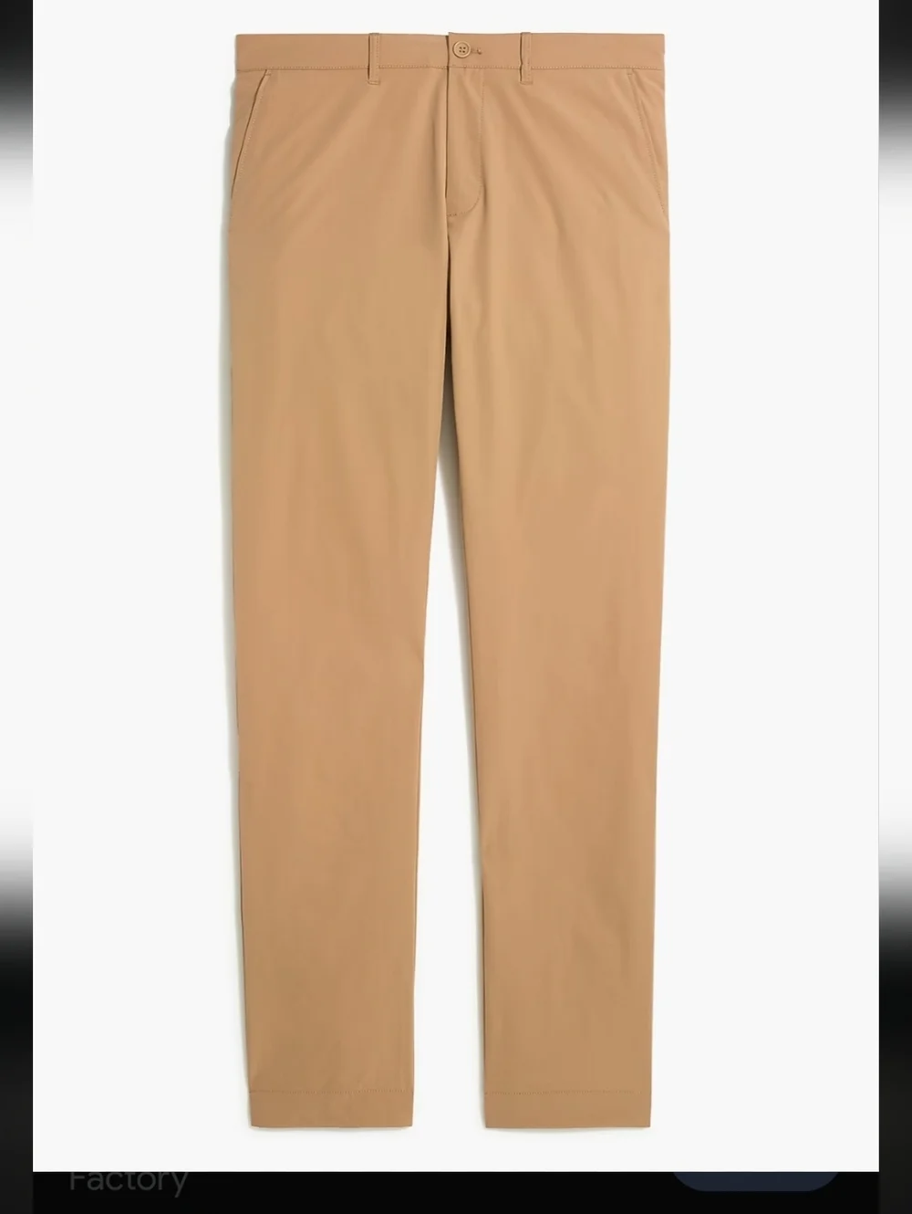J. Crew Tech Flex Slim Chino Pants 38x32 Khaki Stretch NWT